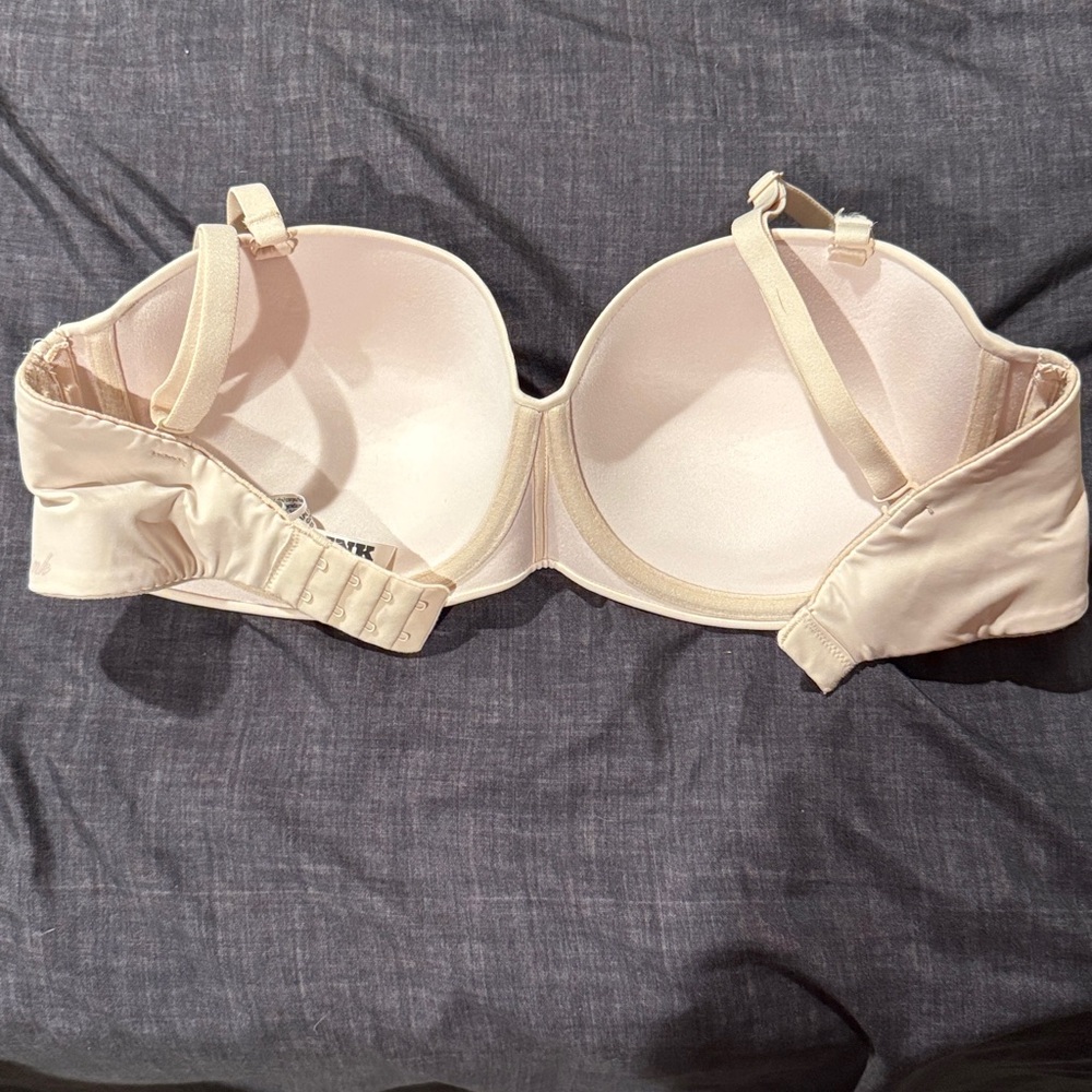 Victorias Secret Cream Strapless Bra - Picture 2 of 4